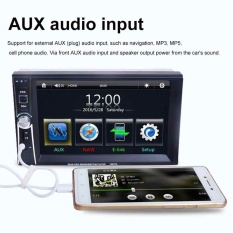 Hitam 7 Inch HD Layar Sentuh 2-DIN Mobil Di Dash Stereo FM Radio dengan Kamera Belakang TV Layar Sentuh Tahan Lama Portable-Intl
