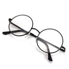 Timely - Black Frame Retro Round 8890 BLK - Kacamata Pria dan wanita - Bulat - Premium - Korea Style