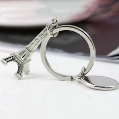 Bluelans®Retro Mini Paris Model Menara Eiffel Liontin Gantungan Kunci Keyfob Gantungan Kunci-Internasional