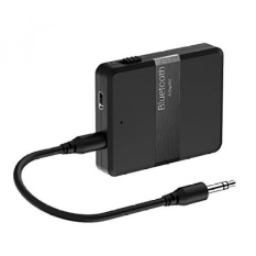 Bluetooth 4.1 Transmitter Receiver (APTX) -TURATA 2-In-1 Mini Nirkabel 3.5mm Audio Adapter.2 Perangkat Secara Bersamaan ForHeadphones. TV. PC. EBook Reader. Car & Home Stereo System-Hitam-Intl