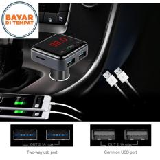 Bluetooth Nirkabel V2.0 Kit Pemancar FM Stereo Mobil MP3 USB Pemutar Cakram