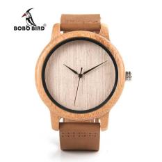 BOBO BIRD Jam Tangan Kayu Analog Pria - A19 - coklat