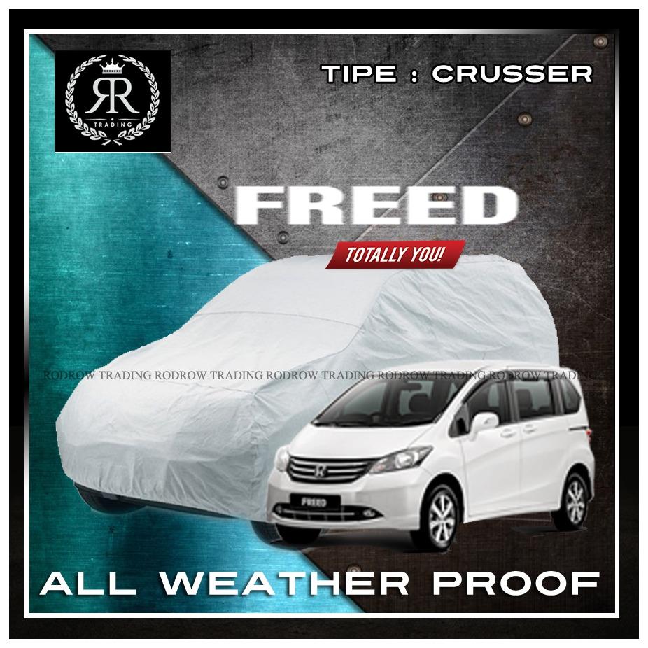 Body Cover / Sarung Mobil / Cover Mobil / Penutup Mobil Honda Freed polos Silver