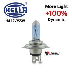 Bohlam / Lampu Mobil H4 HELLA More Light +100% Dynamic