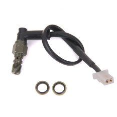BolehDeals saklar lampu rem untuk sepeda motor tekanan cairan hidrolik melengkung M10 1.25 mm