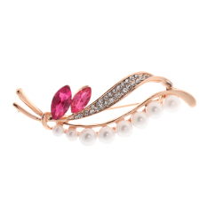 BolehDeals Vintage Alloy Brooch DIY Crystal Pin Badge Gift for
Wedding Bride Branch