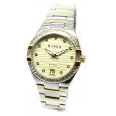 Bonia - Jam Tangan Wanita - Silver Komb Gold-Gold - Stainless Steel - BNR107-2127S