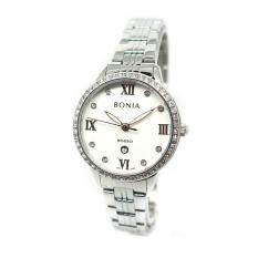 Bonia - Jam Tangan Wanita - Silver-Putih - Stainless Steel - BNB10283-2313S