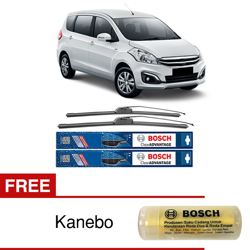 Bosch Sepasang Wiper Mobil Suzuki Ertiga Frameless New Clear Advantage 21\