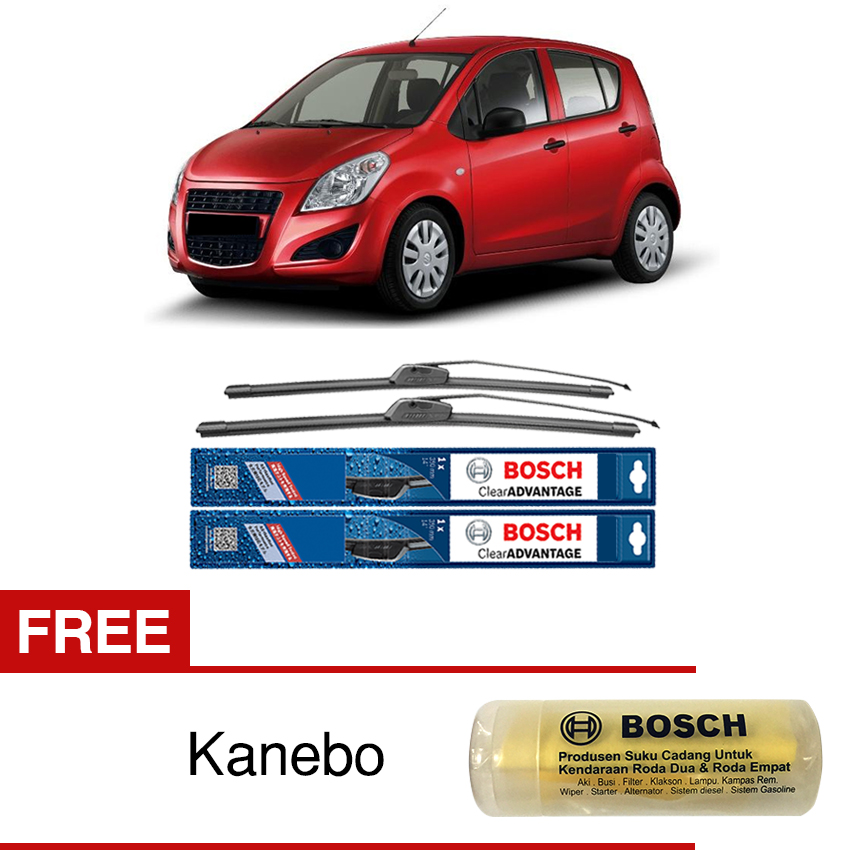 Bosch Sepasang Wiper Frameless New Clear Advantage Mobil Suzuki Splash 22\