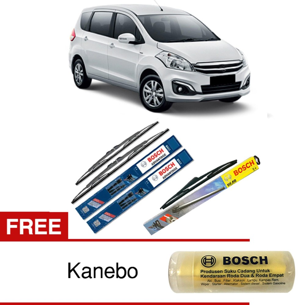 Bosch Wiper Depan & Belakang Kaca Mobil Suzuki Ertiga Advantage 21\