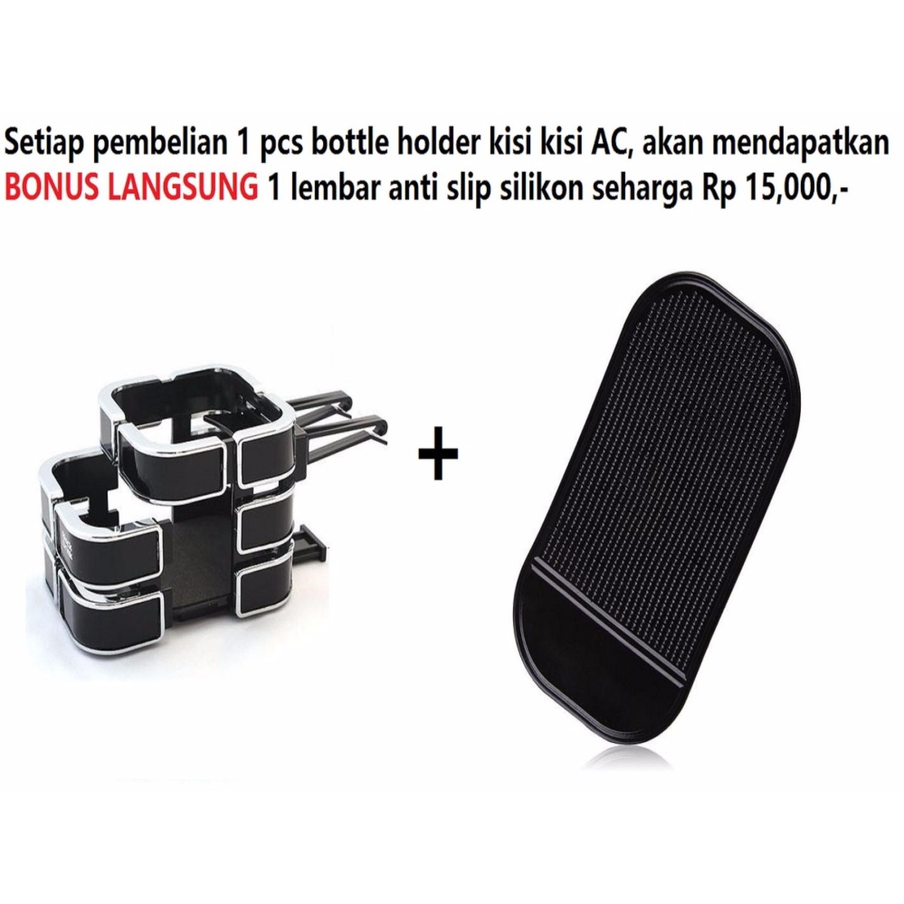 Bottle Holder botol Jepit Kisi Kisi AC Aksesoris variasi cocok untuk semua MERK dan TYPE mobil : Toyota Honda Mazda Mitsubishi Daihatsu Nissan Mercy BMW Lexus Mercedes Benz Hyundai Chevrolet Audi Datsun Isuzu Jaguar KIA Mini Renault Suzuki VW