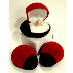 Box / Kotak Cincin Motif Kumbang Unik
