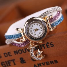 Gelang Jam Tangan Kalung Jam Bulan Bintang Gaun Putih
