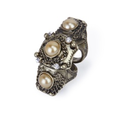 Kuningan Punk Rock Penuh Baju Zirah Cincin Jari-Intl