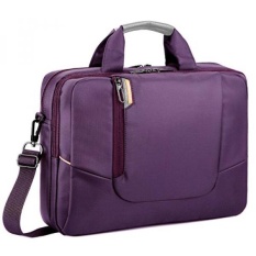 Brinch Nilon Laptop Anti-Air dengan Sisi Pockets untuk MacBook Pro Retina 15 Inch Mini Asus/Dell/Ponsel /Samsung, 15.6-Inci, Ungu-Internasional