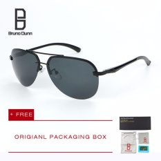 Bruno Dunn Merek 2017 Baru Fashion Polarized Sunglasses Titanium Original Mens Sun Kacamata Merek Desainer Aviator