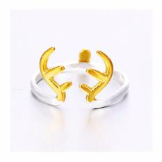 Cincin Gold Plated Tanduk Rusa / Deer's Antlers