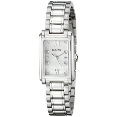 Bulova Womens 96P157 Analog Display Quartz Silver Watch-Intl
