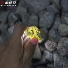 Burma Alami Kargo Jade Stone Jade Kaca Es Akan Lelang Off Cincin Cincin Kartu Kain Hanging Pendant- -Intl