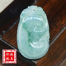 Burma Natural Giok, Jade Ruyi Bunga, Liontin, Liontin, Buddha, Buddha Maitreya, Jade Gelang Paket Khusus-netHetian Jade Edisi Khusus-Intl