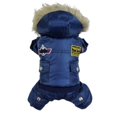 Burmab Anjing Jaket Bulu Angsa Biru-M-Intl