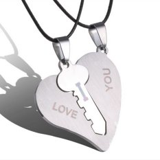 Buytra Tetapkan Pasangan Kalung Mengukir I Love You Yang Cocok dengan Kunci Hati