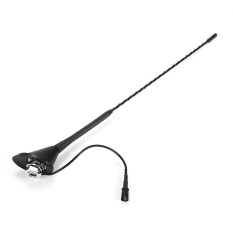 Mobil Aksesoris 16 ''Antena Atap dengan Dasar untuk 2001-2006 BMW 330ci Hitam-Intl