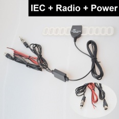 Car Automobile TV Radio FM Antena Sinyal Amplifier Booster DigitalTV DVBT ATSC ISDB Analog untuk Mobil Dash DVD GPS Car Stereo Head Unit-IEC + Radio Plug-Intl