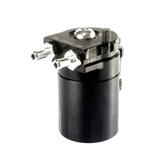 Mobil Silinder Aluminium Engine Oil Catch Reservoir Breather Tangki (Hitam)-Intl