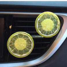 Car Home Lemon Refresh Air Outlet Wangi Parfum Klip Penyegar Udara Diffuser-Intl