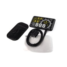 Mobil HUD Model W2 Display Kepala Up Display 5.5 Inch OBD 2 Alarmrecord Kendaraan-mounted Oil Overspeed Diagnosis YA075-SZ -Intl