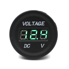 Mobil Sepeda Motor Display Digital Voltmeter DC Hijau Terang