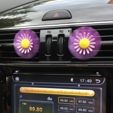 Mobil Multiflora Flower Air Outlet Wangi Parfum Klip Anti-memutar Freshener Diffuser-Intl
