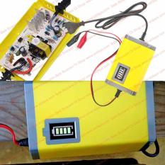 Car Portable Accu Charger 6A Cas Aki Mobil 12 Volt Charging Output 13.8 V Auto Matic Shutdown ON/OFF