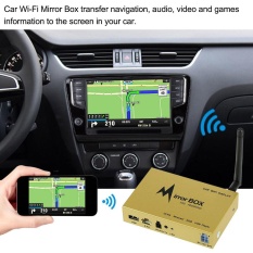 Mobil Wifi Kotak Cermin untuk IOS Android Mobile Phone GPS Navigasi ke Monitor LCD Universal A/V Konverter Kaca airplay Miracast DLNA-Intl