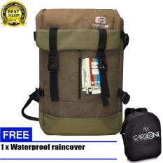 Carboni Backpack Tas Ransel Outdoor Adventure Semi keril RA00040 18 45 Liter - Coffee Original + Raincover