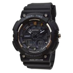 Cardiff - Jam Tangan Pria - Black - Resin Strap - 1305-A