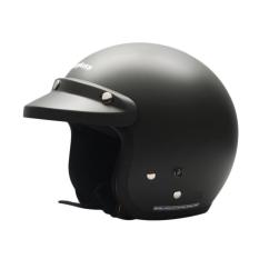 Cargloss Retro Helm Half Face - Black Doff