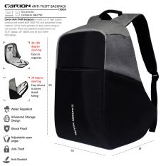 Carion Tas Ransel Anti-Theft / Laptop / Backpack Pria Wanita Daypack - 710024