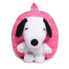 Kartun Anak Balita Baby Boy Girl Bayi Taman Kanak-kanak Sekolah Dasar Kartun Anak Imut's Schoolbag Kindergarten Baby Shoulder Bag Snoopy Dog 1-3 Tahun Backpack Cute Backpack-Intl