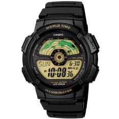 Casio AE-1100W-1BVDF Jam Tangan Pria - Hitam - Rubber Strap