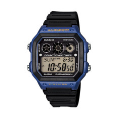 Casio AE-1300WH-2AVDF - Jam Tangan Pria - Resin - Hitam Biru