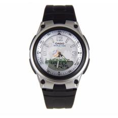 Casio Analog Digital AW-80-7A2V - Jam Tangan pria - Black Silver - Strap Resin - LM