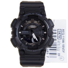 Casio Analog Digital Jam Tangan Pria Original - Strap Karet - AEQ-110