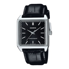 Casio Analog Jam Tangan Pria - Silver - Strap Kulit - MTP-V007L-1E