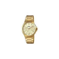 Casio Analog Jam Tangan Wanita Gold Rantai LTP-V300G-9A Original