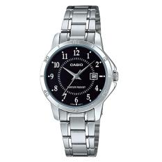 Casio Analog LTP-V004D-1B - Jam Tangan Wanita - Silver - Stainless Steel Band