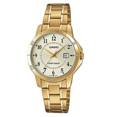 Casio Analog LTP-V004G-9B - Jam Tangan Wanita - Gold - Stainless Steel Band
