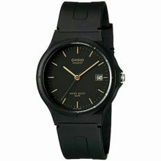 Casio Analog MW59-1BV Original Jam Tangan Unisex (Pria Dan Wanita) Rubber Strap (Hitam)
